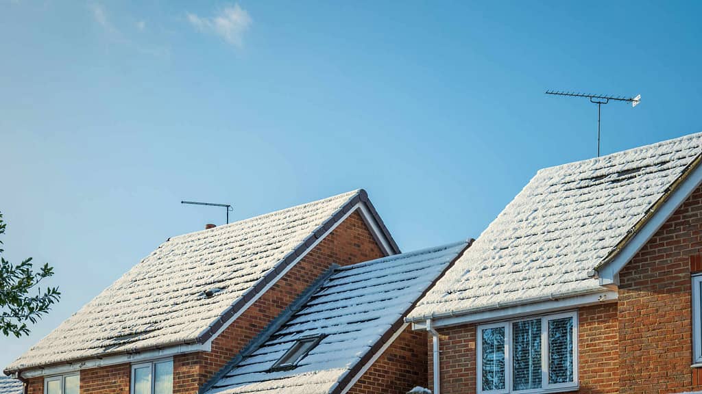 roof with snow on top