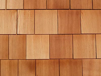 Cedar Shake Tiles up close