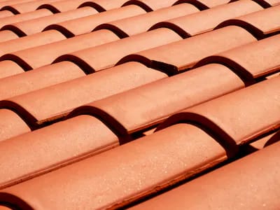 Clay Roofing Tiles in orange color