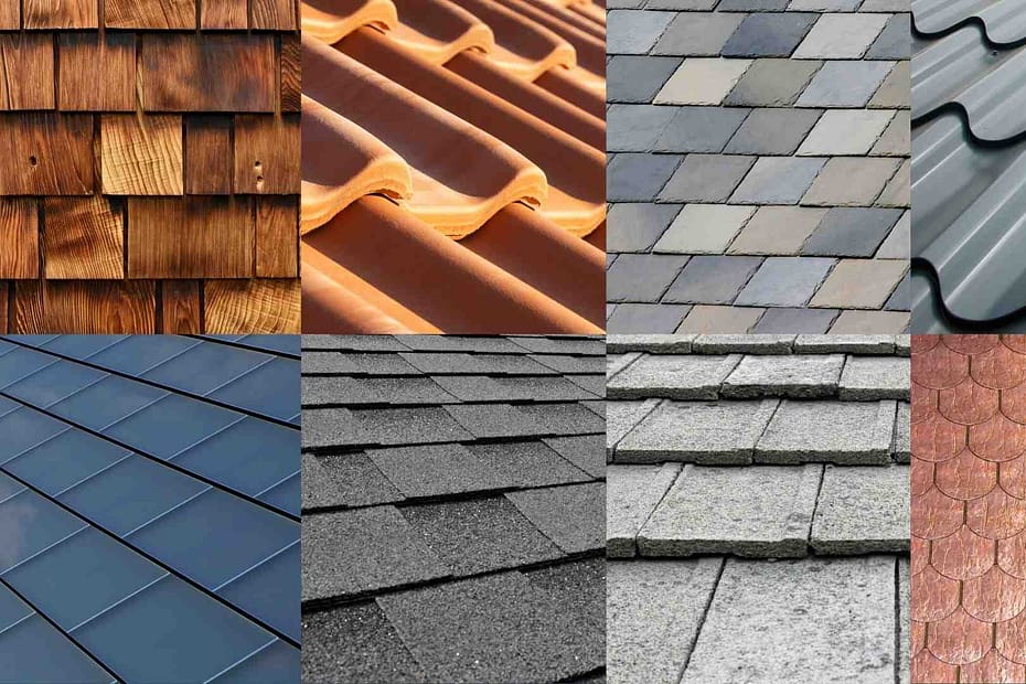 8 types of roof tiles