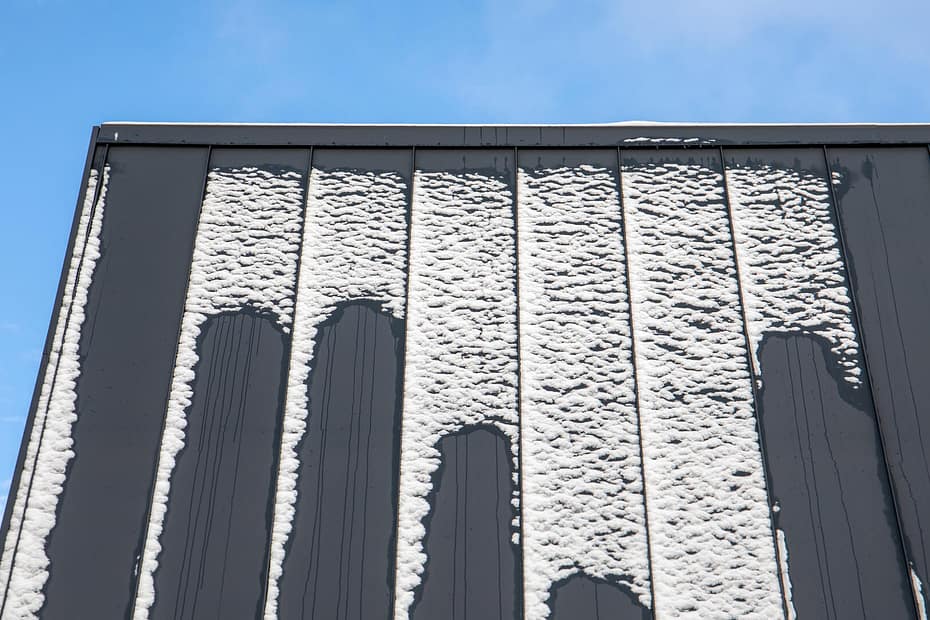 Metal roof for snowy climate