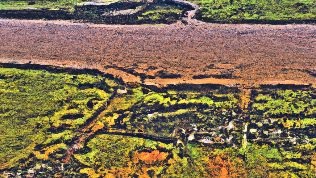 Baker, Louisiana painted from the sky