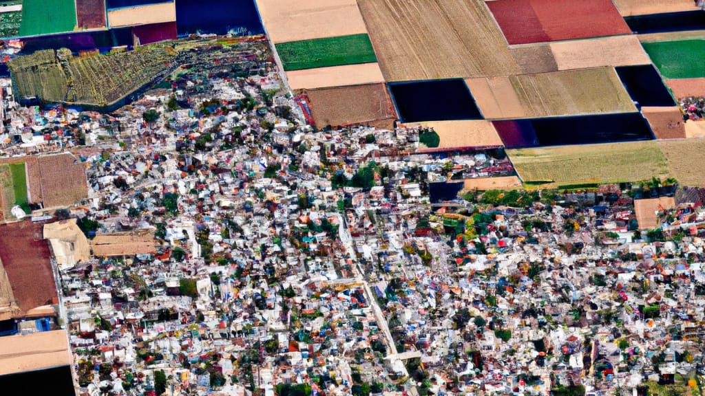 Bradley, Illinois painted from the sky