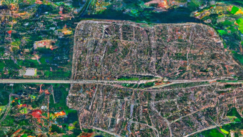 Brandon, Florida painted from the sky