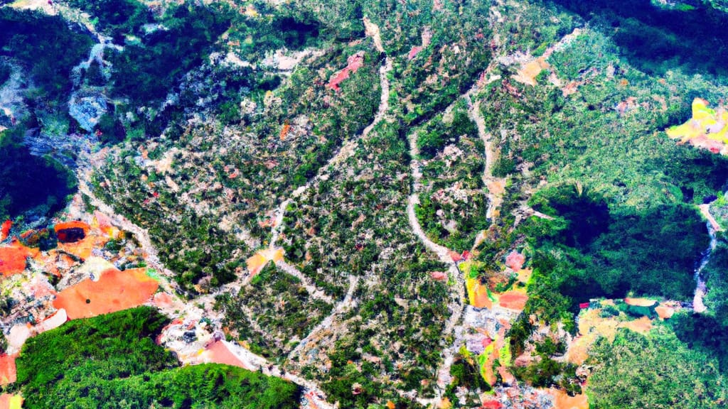 Brentwood, Tennessee painted from the sky