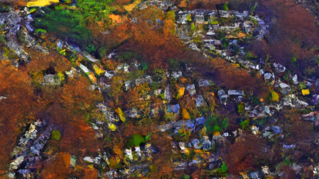 Butler, New Jersey painted from the sky