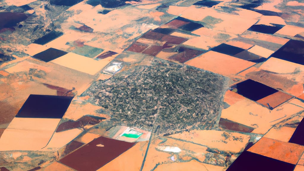 California City, California painted from the sky