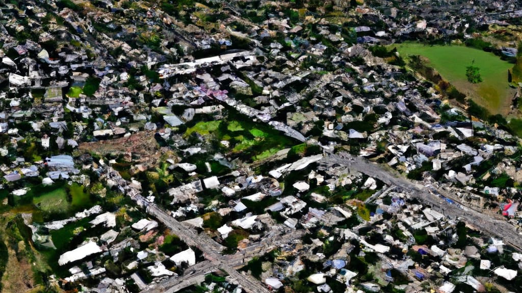 Carencro, Louisiana painted from the sky