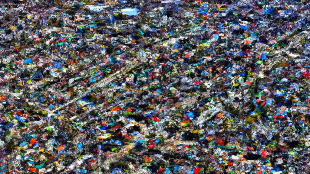 Carpentersville, Illinois painted from the sky