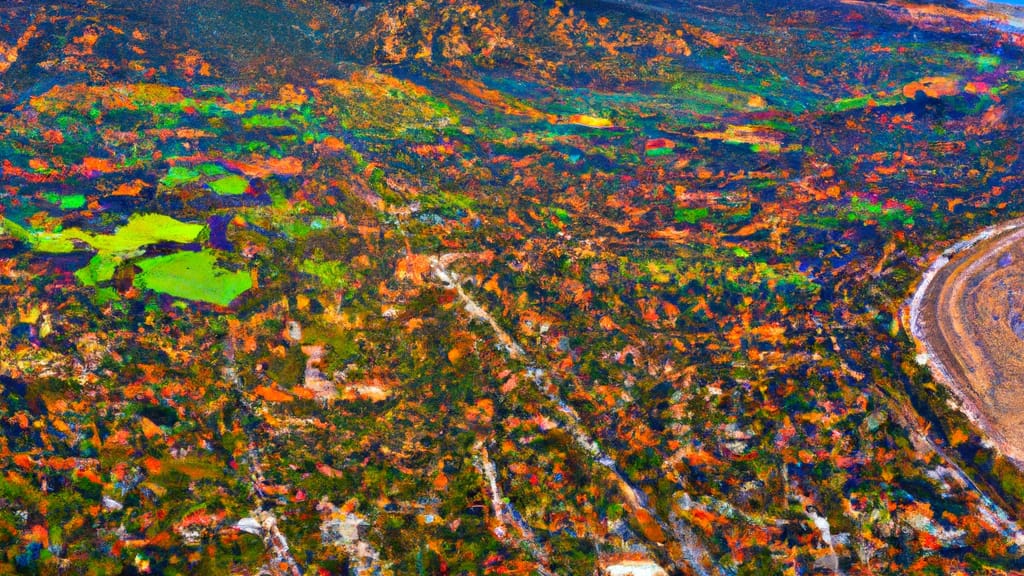 Carpinteria, California painted from the sky