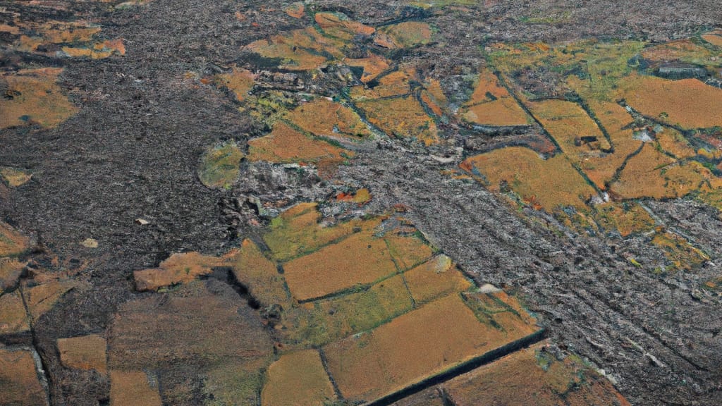 Caruthersville, Missouri painted from the sky