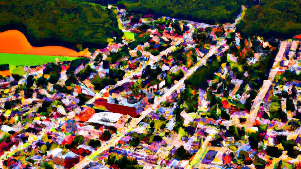 Chester, Virginia painted from the sky