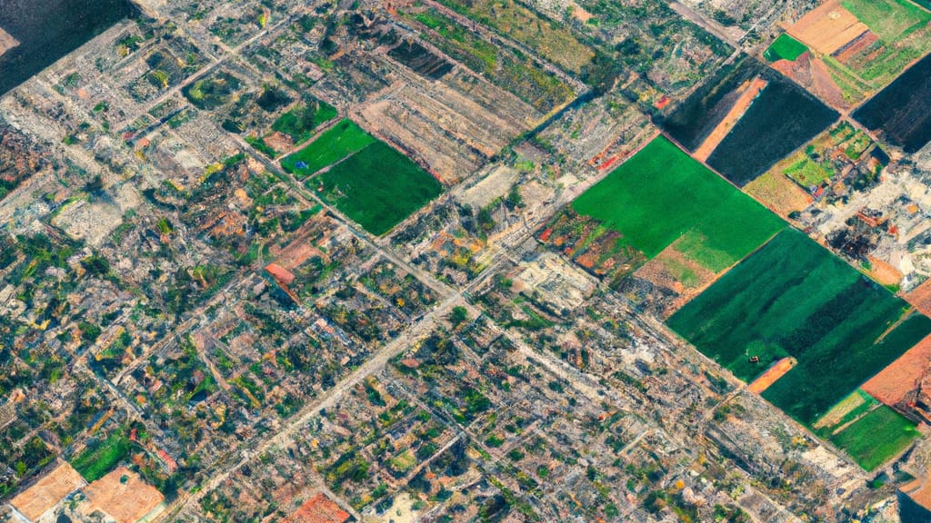 Chino, California painted from the sky