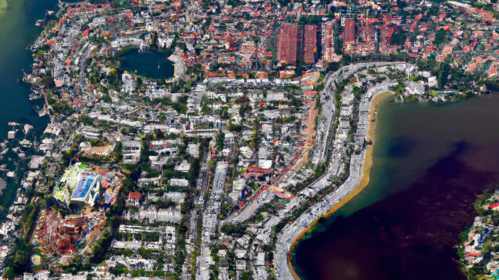 Clearwater, Florida painted from the sky