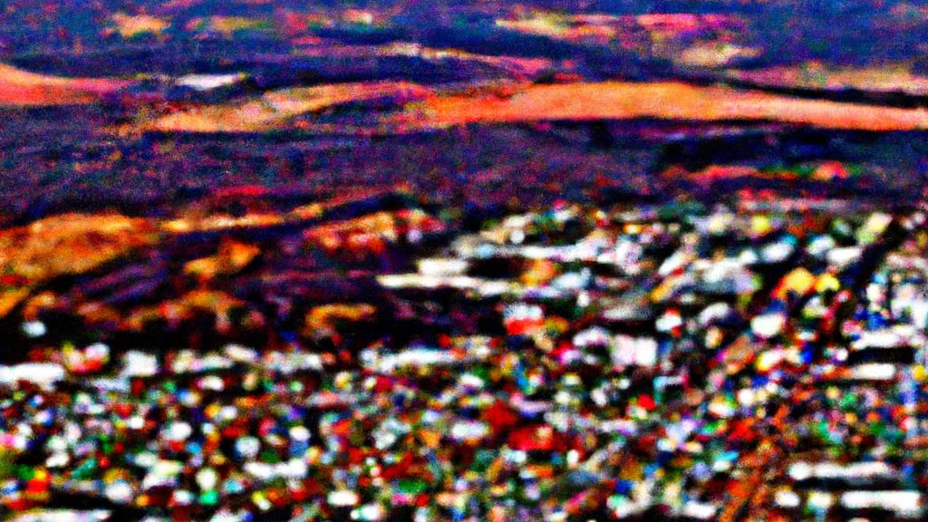 Clinton, Oklahoma painted from the sky