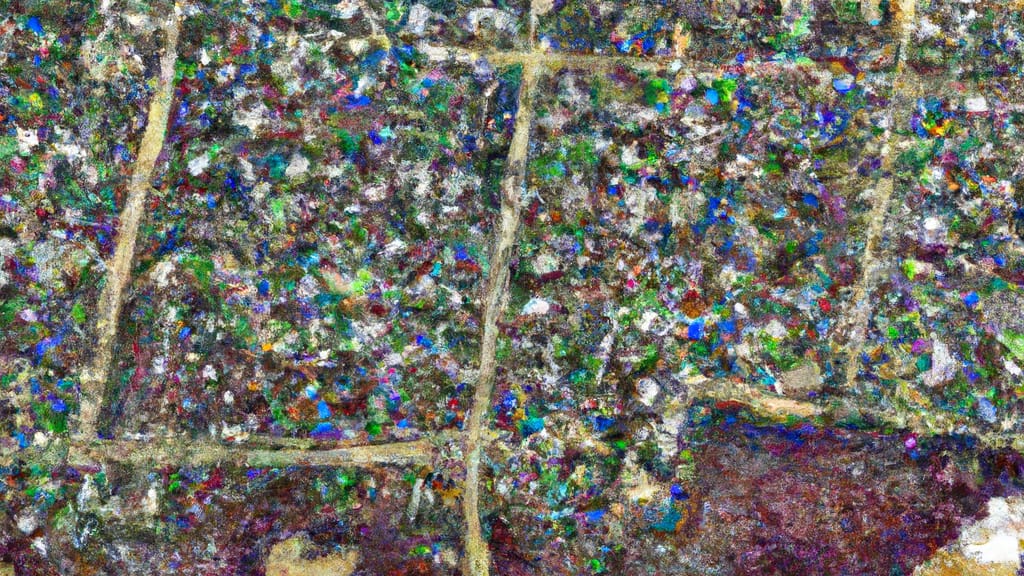 Cottage Grove, Wisconsin painted from the sky