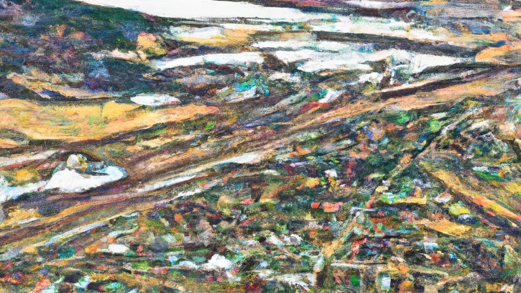 Craig, Colorado painted from the sky