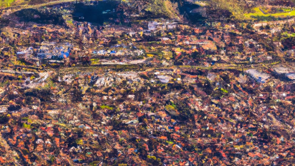 Danville, California painted from the sky