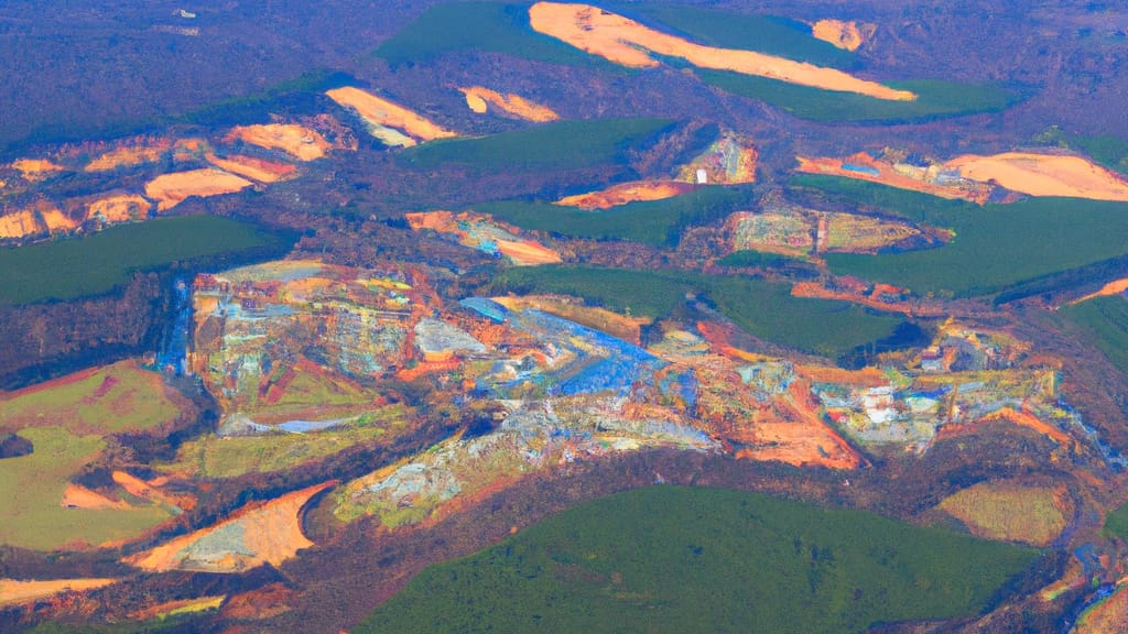 Dunn Loring, Virginia painted from the sky