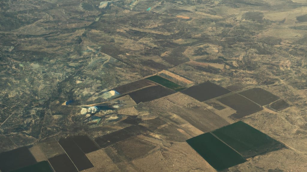 El Centro, California painted from the sky