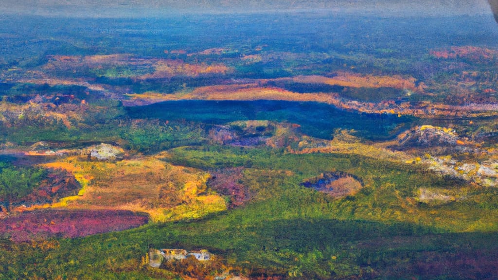 Enterprise, Alabama painted from the sky