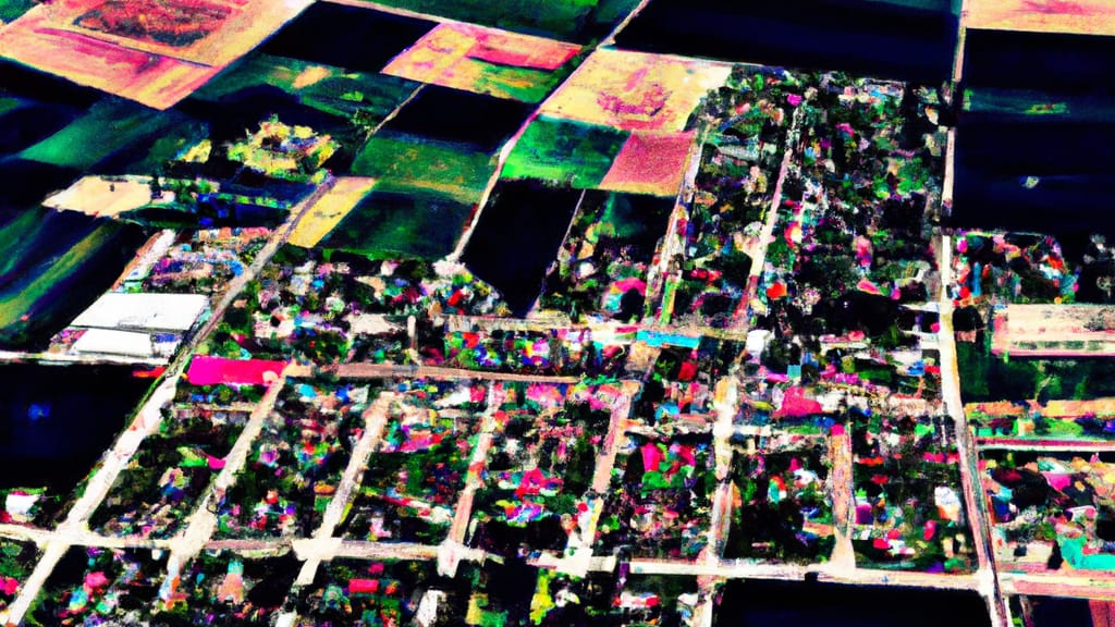 Eureka, Missouri painted from the sky