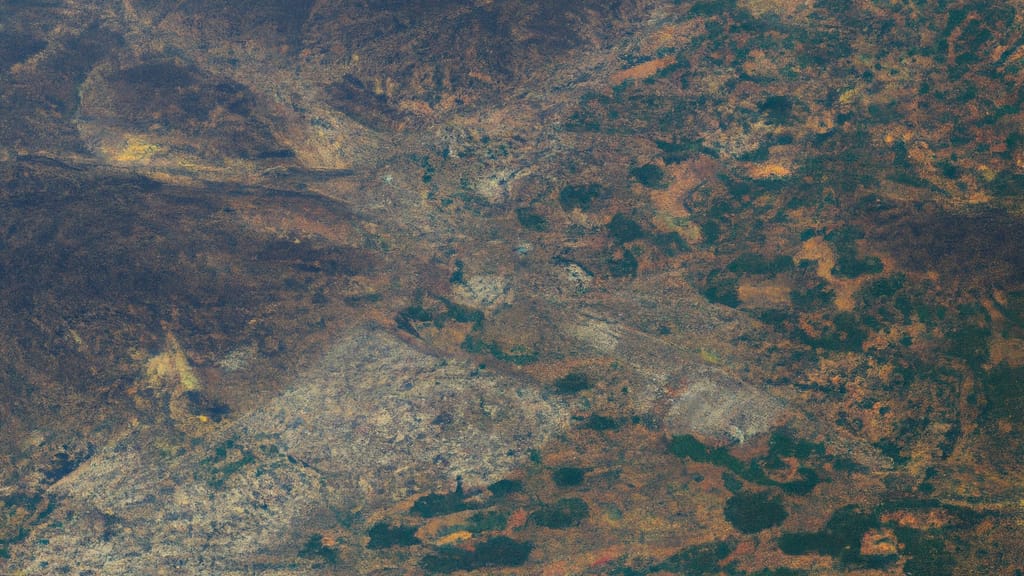 Fontana, California painted from the sky