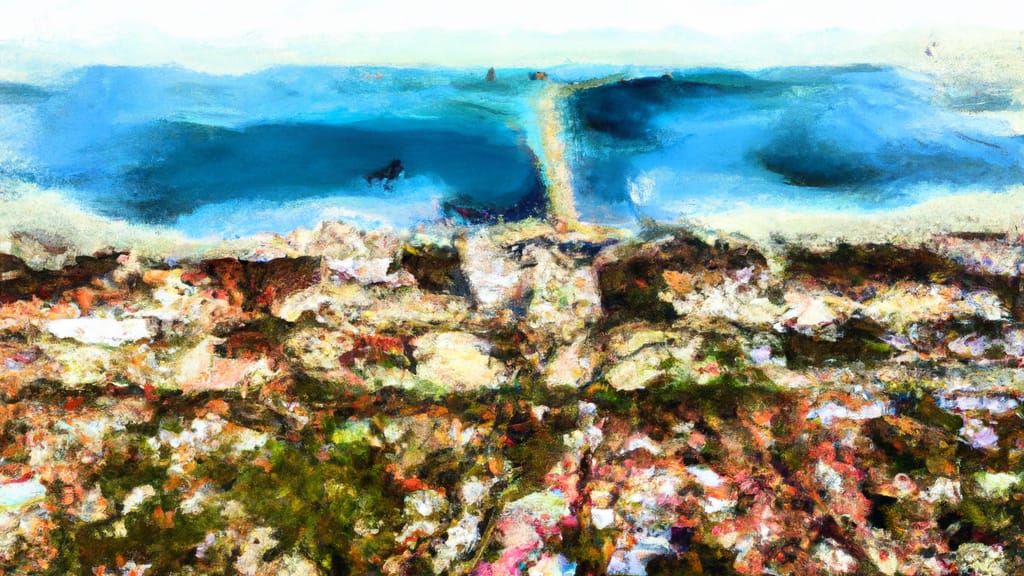Fort Myers, Florida painted from the sky