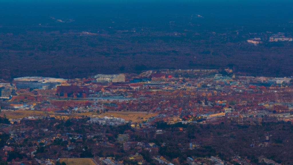 Gaithersburg, Maryland painted from the sky