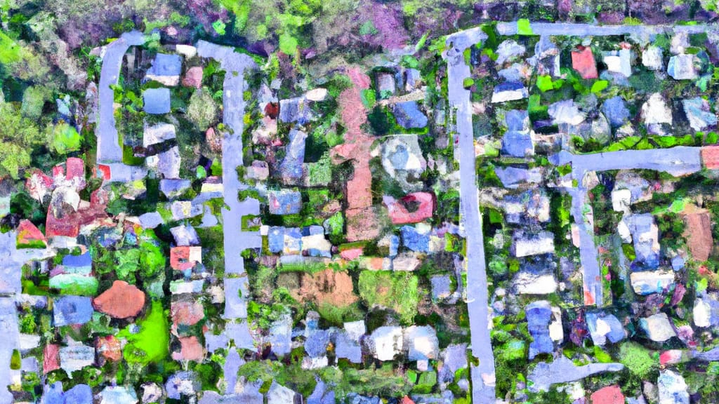 Germantown, Maryland painted from the sky