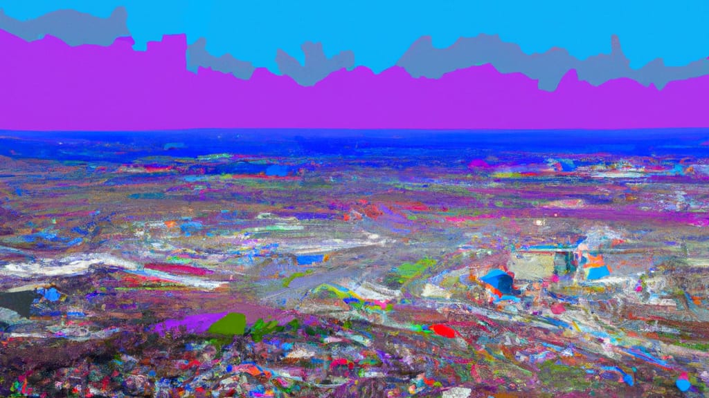 Hamilton, Ohio painted from the sky