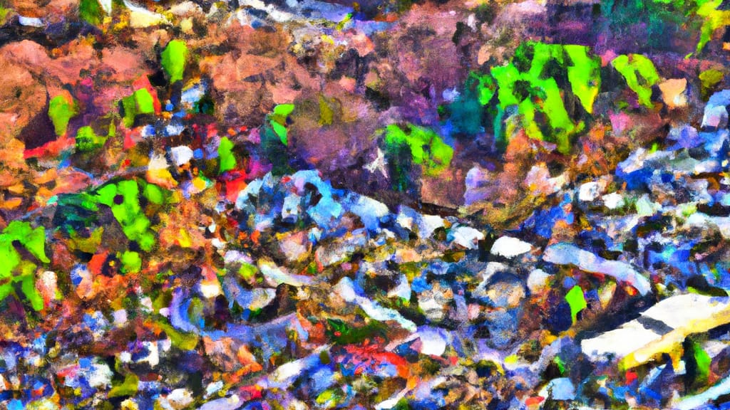 Hillsborough, North Carolina painted from the sky