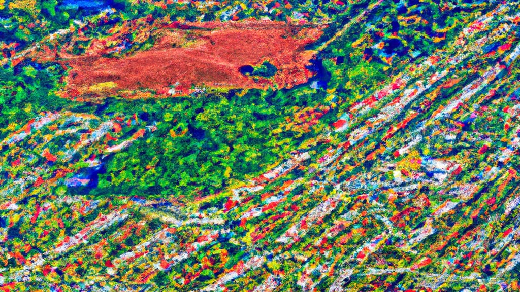 Homestead, Florida painted from the sky