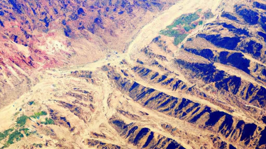 Indian Wells, California painted from the sky