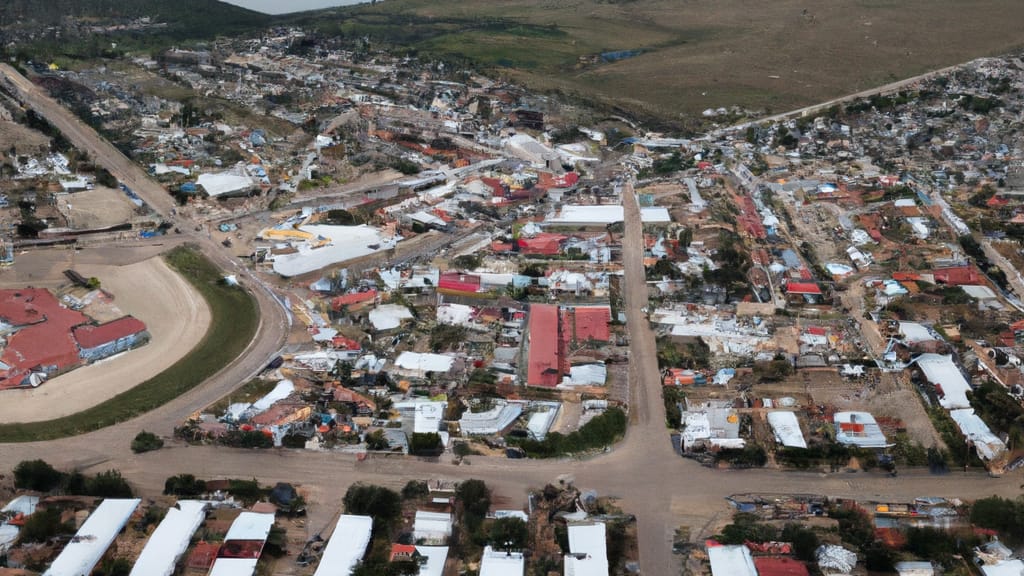 Ingleside, Texas painted from the sky