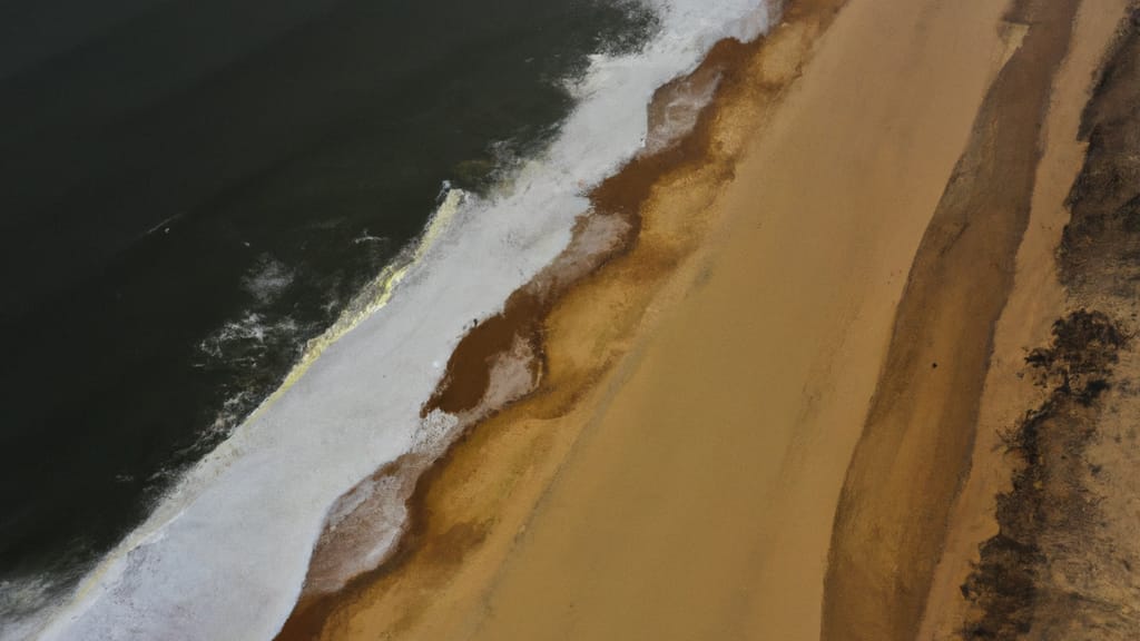 Kill Devil Hills, North Carolina painted from the sky