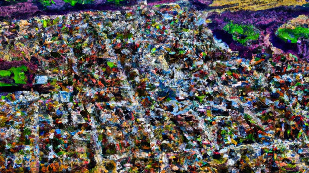 Lagrange, Ohio painted from the sky