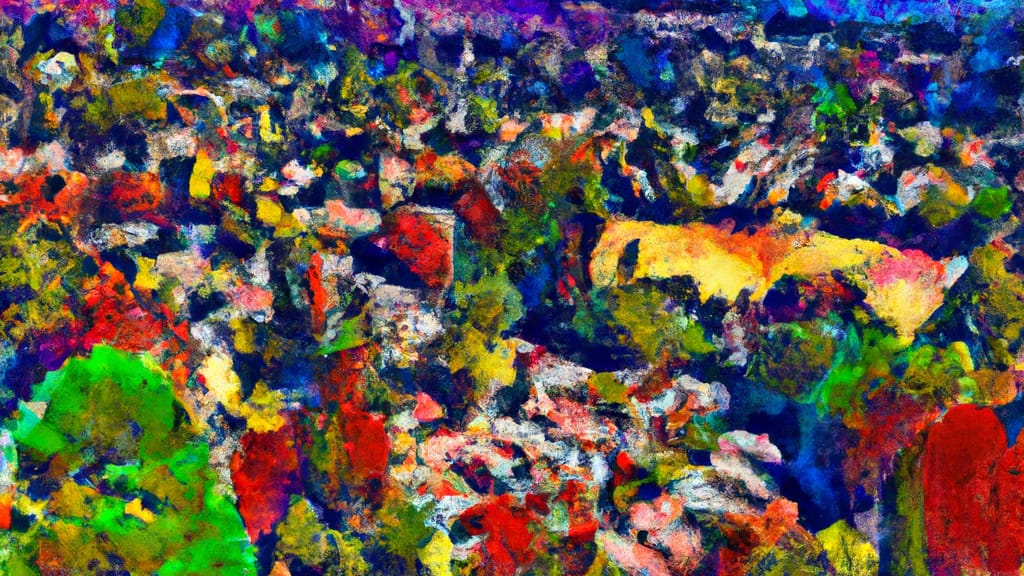 Lake Forest, California painted from the sky