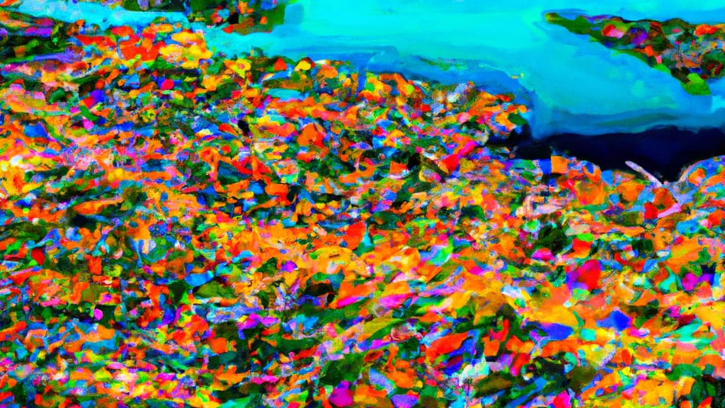 Lake Worth, Florida painted from the sky