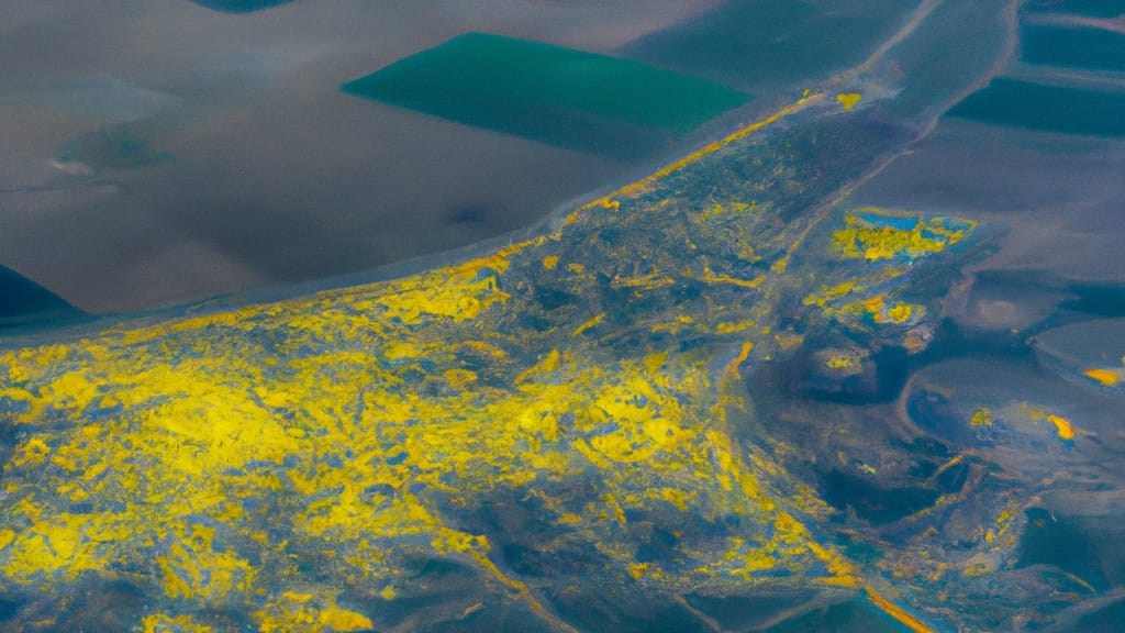 Lemoore, California painted from the sky