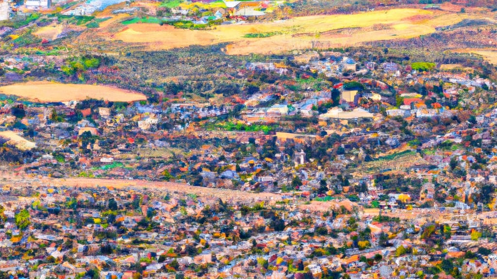 Lindon, Utah painted from the sky