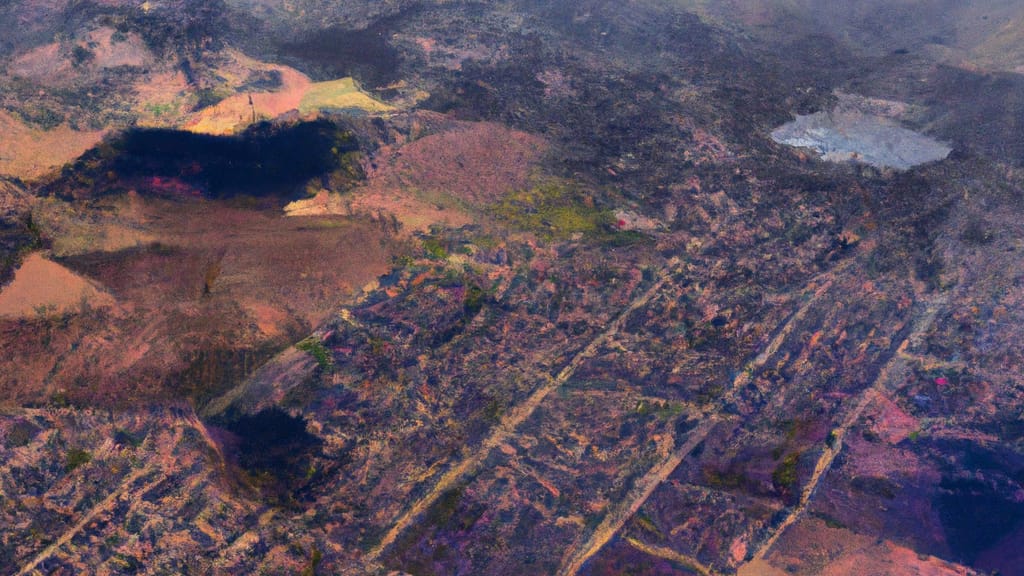 Lompoc, California painted from the sky