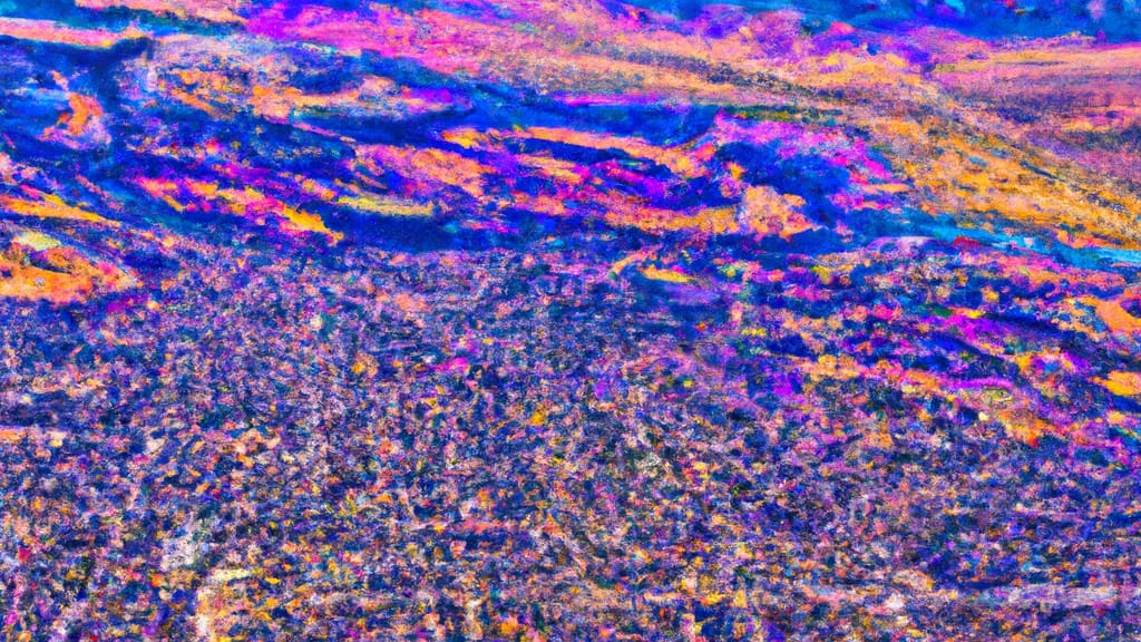 Loveland, Colorado painted from the sky
