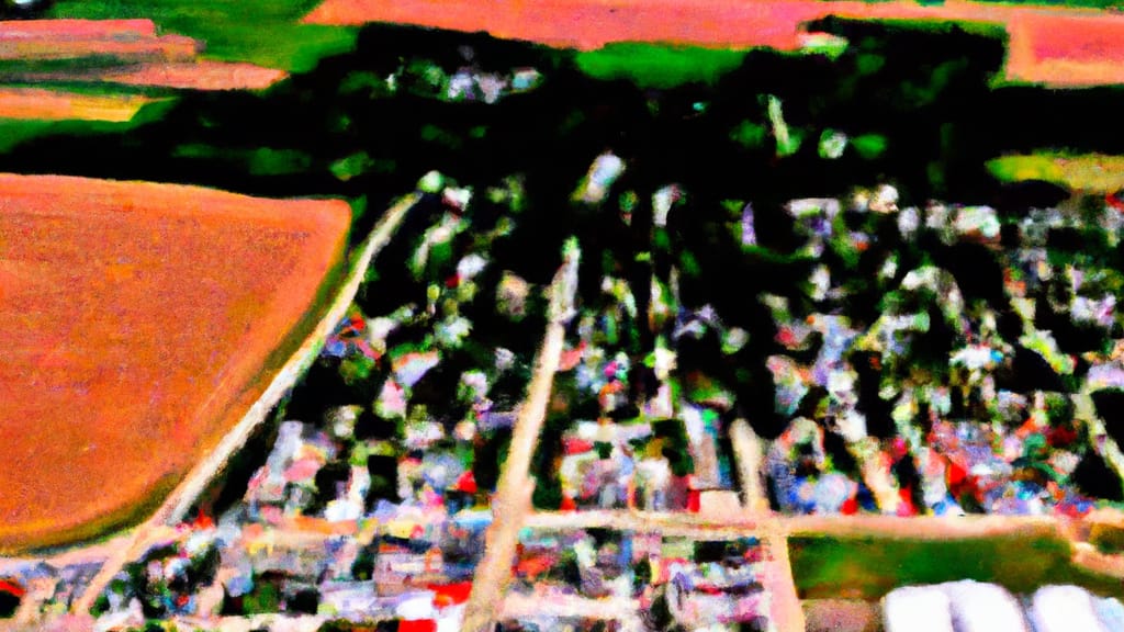 Maquoketa, Iowa painted from the sky