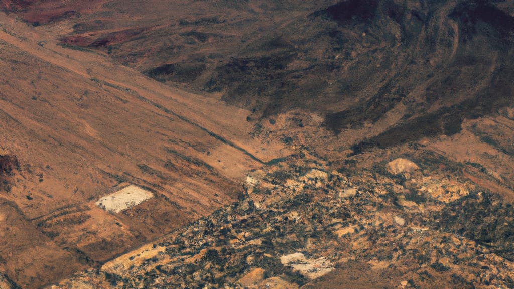 Mecca, California painted from the sky