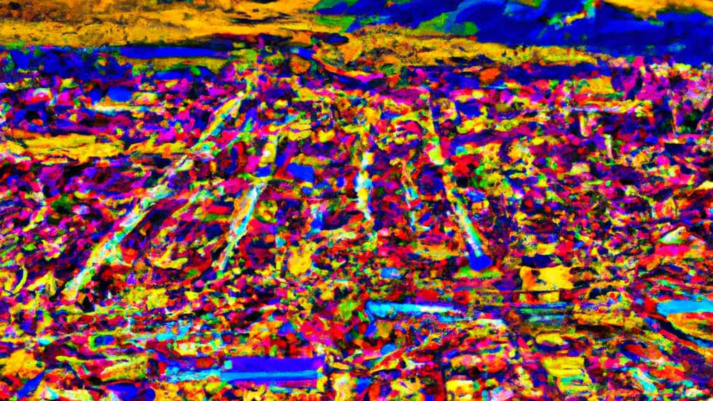 Medford, Oregon painted from the sky