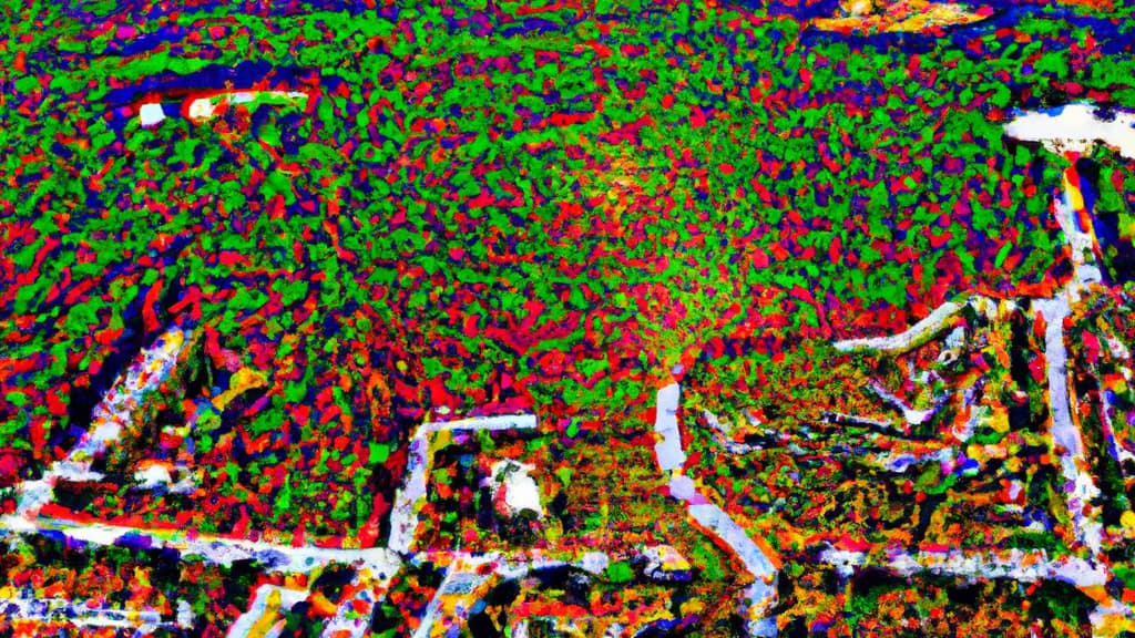 Moncks Corner, South Carolina painted from the sky