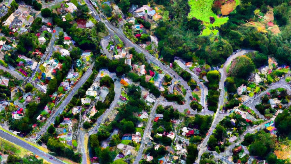 Montgomery Village, Maryland painted from the sky