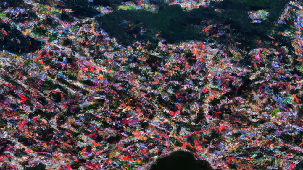 Mooresville, North Carolina painted from the sky