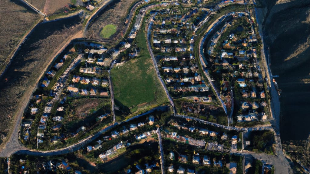 Murrieta, California painted from the sky